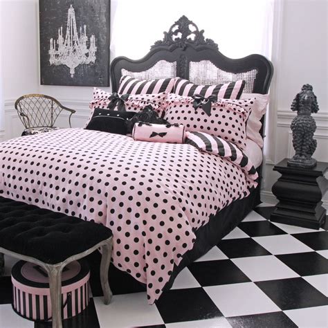 Frenchie (Polka Dot Pink Bedding) Comforter Set http://www ...