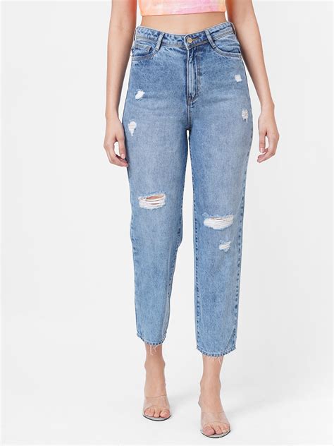 Buy Women High-Rise Mom Fit Jeans | Kraus Jeans