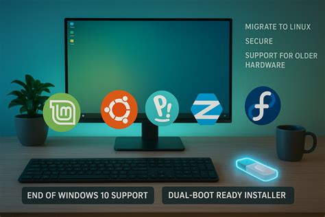 Five Linux Alternatives to Windows 10 End of Support: Mint Ubuntu Pop!_OS Zorin Fedora | Windows ...