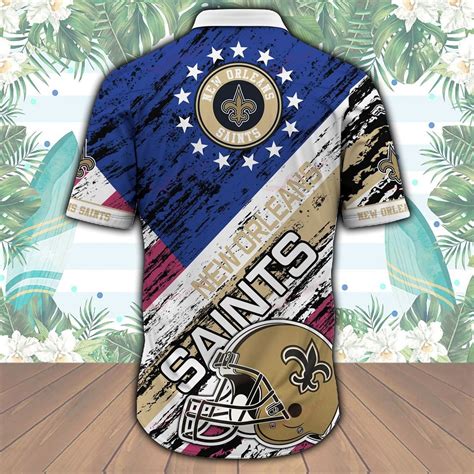 New Orleans Saints NFL Hawaiian Shirt, Button Shirt - Reallgraphics