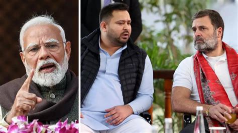 'Entitled ones': PM Modi's jab at Tejashwi, Rahul; 'kaamdaar vs ...