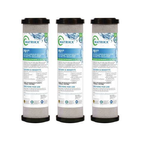 Matrikx Ανταλλακτικό Φίλτρο Νερού Άνω και Κάτω Πάγκου από Ενεργό ...