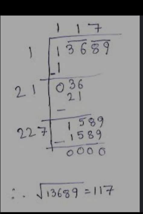 13689 ka square root - Brainly.in