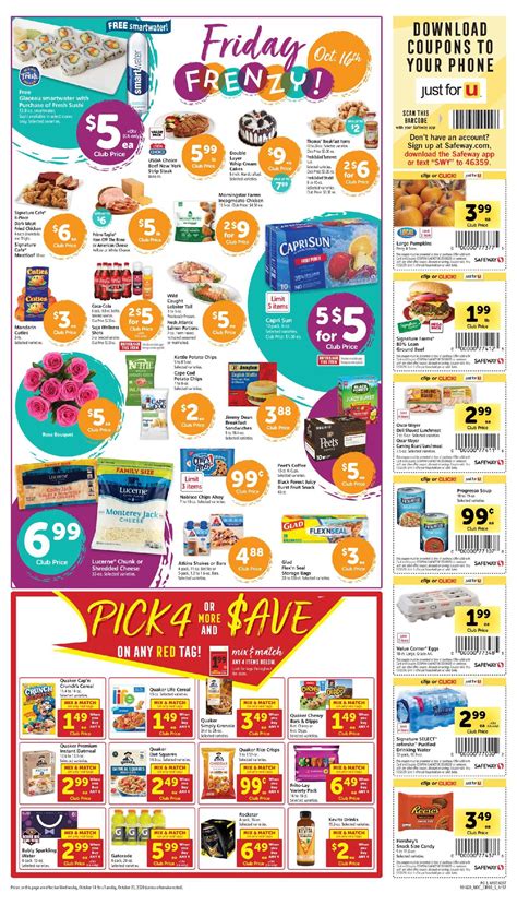 Safeway $5 Friday Ad October 16th, 2020 Weekend Sale Preview | Safeway ...
