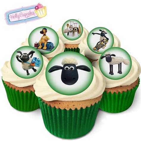 Buy 24 Fabulous Edible Wafer Cake Toppers: Shaun the Sheep & Friends ...