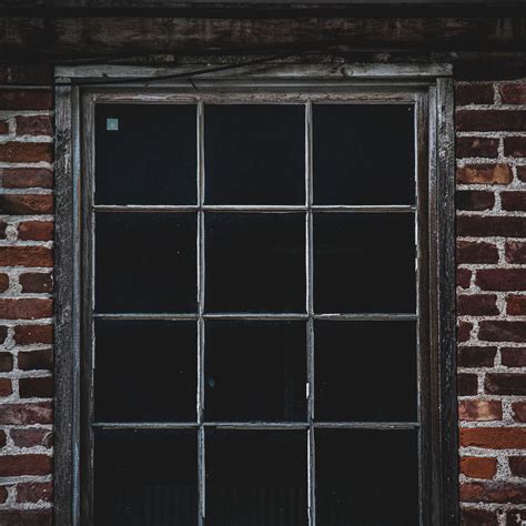 Download wallpaper 2780x2780 window, window frame, wall, brick ...