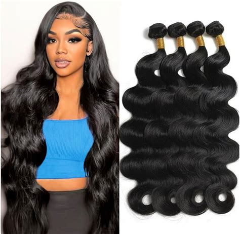 Amazon.com : Cirvty 12A Human Hair Bundles Brazilian Body Wave Hair ...
