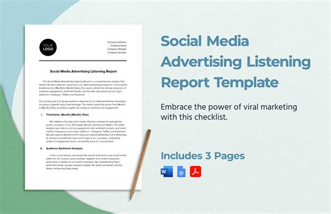 Social Media Report Template in Excel, Google Sheets - Download ...
