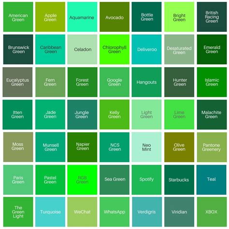 Pin by Poonehairemlou on Painting | Green color names, Color palette ...