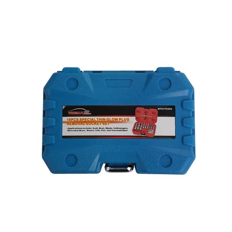 Buy Win Max 18 Pieces 3/8 in and 1/4 in Drive Glow Plug Removal Socket ...