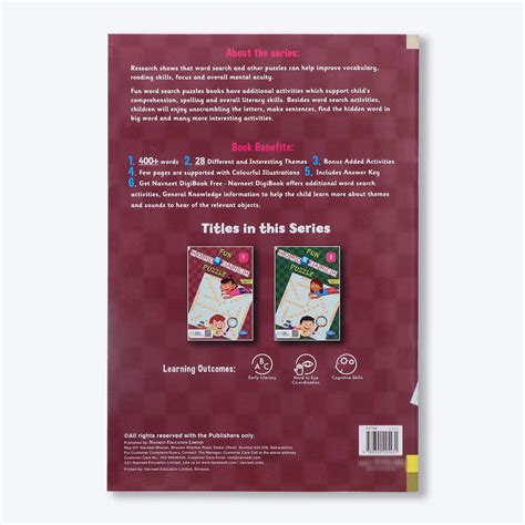 Navneet Fun word Search Puzzles - 1 and 2 Book- Word search and other