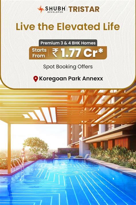 Shubh Tristar Luxurious 3 & 4 BHK for sell Koregoan Park Annexx, Pune