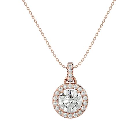 Buy Halo Pendants: Diamond, Lab & Moissanite | Vai Ra