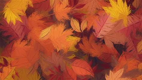 Abstract autumnal textured background animation with gently rustling ...