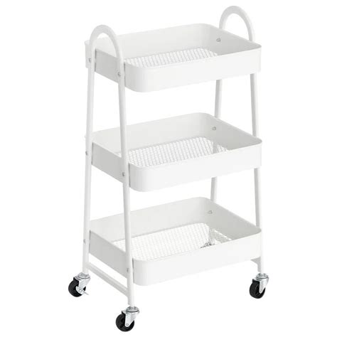 Kitchen Trolley: 3-Tier Rolling, Metal Kitchen Storage Trolley – Studio GKW
