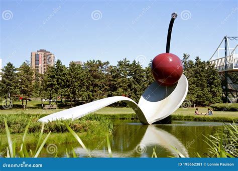 At the Sculpture Gardens in Minneapolis is the Spoonbridge and Cherry ...