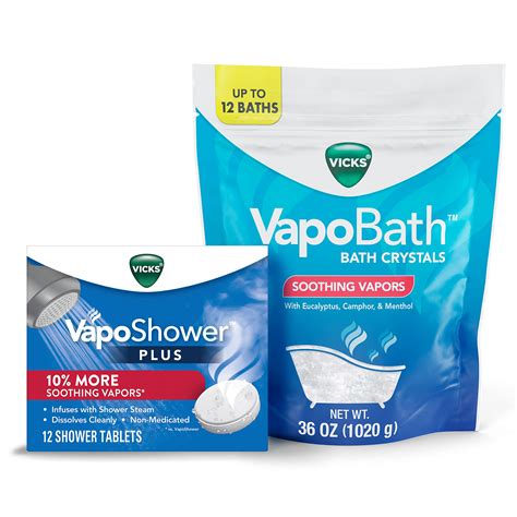 Amazon.com: Vicks VapoShower Plus, Shower Bomb Tablets, Soothing Non ...