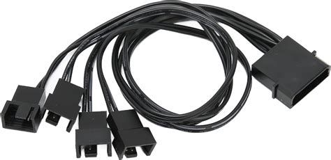 Buy EBTOOLS PWM Fan Splitter, 4 Pin Adapter Durable 3 Pin Extension ...