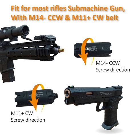 ACETECH-Blaster- Tan Color Muzzle Flame Tracer with M14- CCW and M11 ...