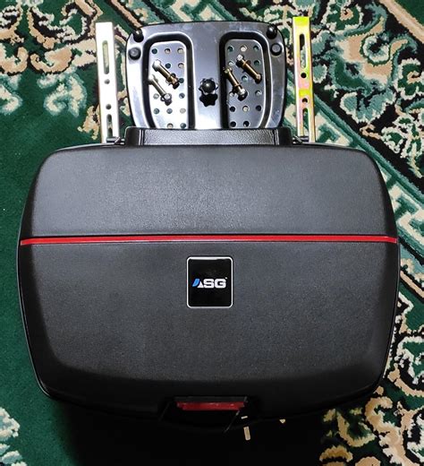 ASG SG-32 Top Box (32 Liters) Motorcycle Storage Solution Hard Shell ...