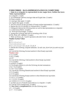 Image result for Data Representation in Computer Questions