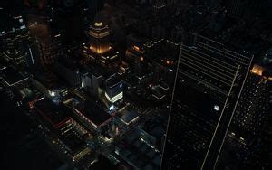 Wallpaper buildings, lights, night, city, view hd, picture, image