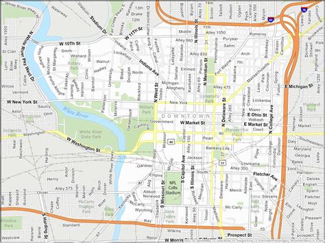 Map Of Downtown Indianapolis IndyGo | MERJE DESIGN