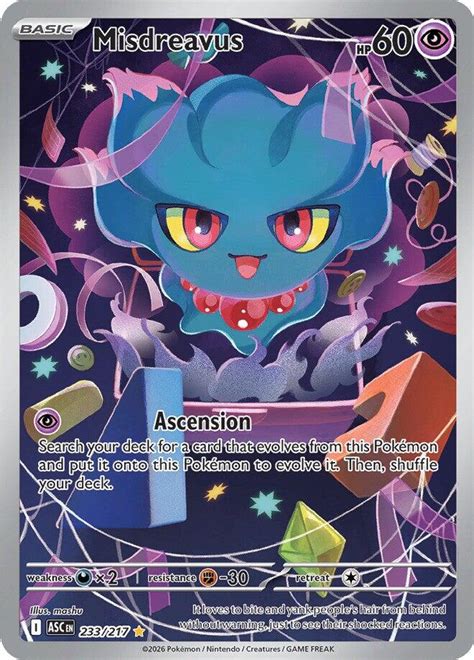 MISDREAVUS 233 POKEMON ASCENDED HEROES POKEMON CARDS
