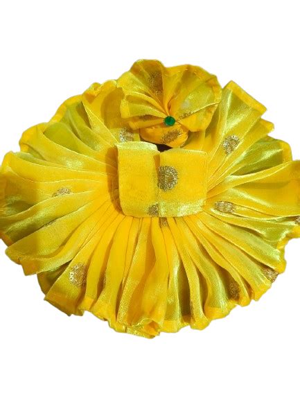"Kanak Pankhuri" Golden Yellow Silk Dress for Laddu Gopal 🌞 – Mamta ...