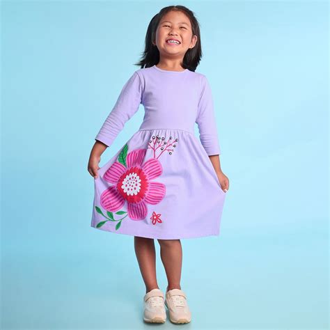 Lavender Flower Girls Dress – BONKIDS