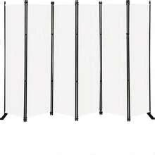 MAYOLIAH 6 Panel Folding Privacy Screen 9ft Wide, 6ft Tall Partition ...