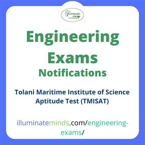 Tolani Maritime Institute of Science Aptitude Test (TMISAT ...