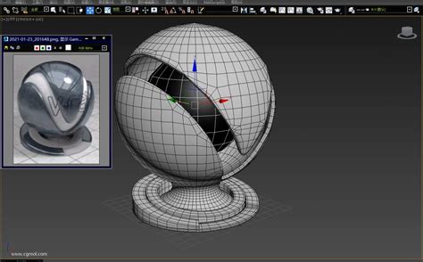 材质球造型3D模型的制作教程+max源文件下载_Autodesk 3ds Max教程_CG教程-摩尔网CGMOL