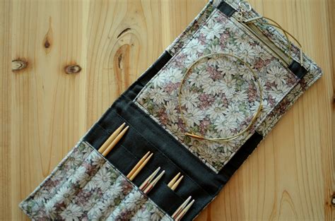 Interchangeable knitting needle case for more than a full set/ big kni ...