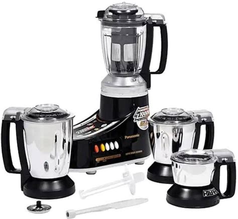 Panasonic MX-AC460 550 Juicer Mixer Grinder (4 Jars, Black) Price in ...