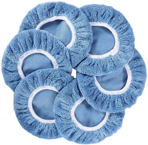 6pcs 5-6 Inch Sky Blue Car Polisher Bonnets Polishing Pad Buffer Waxing Wash Wool - Walmart.com