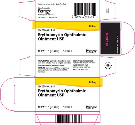 erythromycin by Padagis US LLC ERYTHROMYCIN ointment