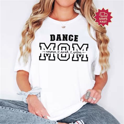 Personalized Dance Mom Shirt, Custom Dancer T-shirt Gift for Dance Mom ...