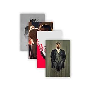 SIGNOOGLE® 4 PCs Tommy shelby Abstract Poster For Home Kids Bedroom ...