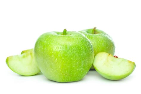 Ripe green apple isolated | Premium Photo
