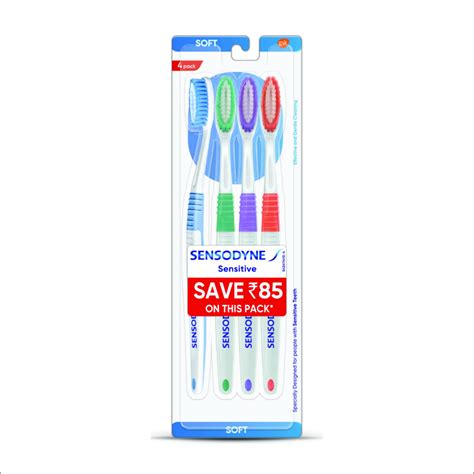 Buy Sensodyne Sensitive Toothbrush | Soft Rounded Bristles Tooth Brush ...