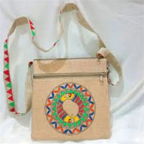 Jute Sling Carry Bags - Jute Side Sling Bag Manufacturer from Mumbai