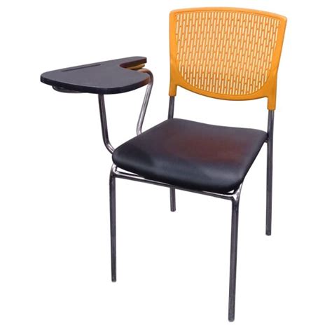 Crystal Study Chair In Cushion Seat and Back (Yellow)