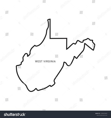 West Virginia Map Outline