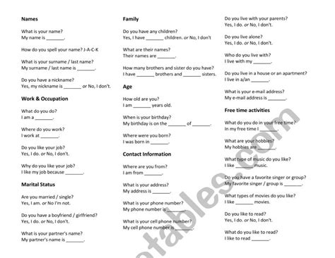 Interview Worksheet 7th Grade 的图像结果
