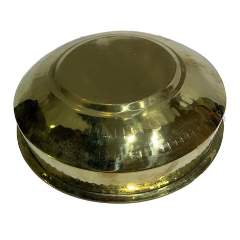 Brass Abhishek Patra or Thiruvaradhana Vessel No - 6 (24 Cm Diameter ...