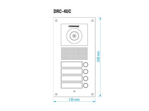 Pozivni tablo Commax DRC-4UC | POZIVNI TABLOI