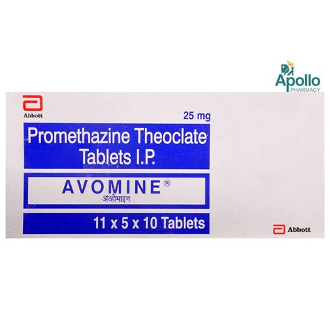 Buy Avomine 25 Tablet online | Uses, Side Effects, Price and ...