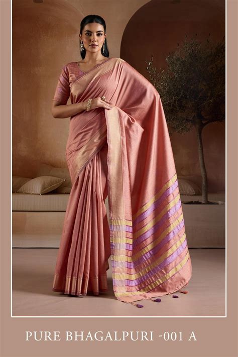 Rajtex Pure Bhagalpuri catalog top saree brands in surat