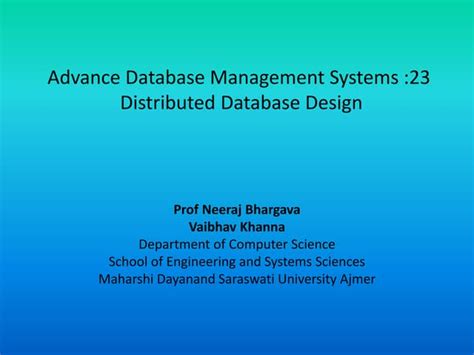 Image result for Distributed Database System Design